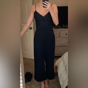 WAYF Black Lace Jumpsuit - Small